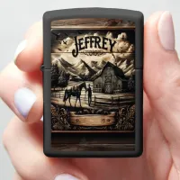 Jeffrey's Rustic Farm Zippo Lighter