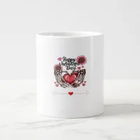 Skeleton Hands Valentines Day Classic Style Giant Coffee Mug