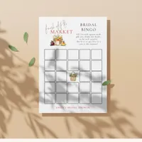 Fresh off Market Bingo Bridal Shower Game Card