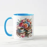 Rise and Shine Vintage Coffee Cup and Flowers