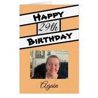 Huge Funny Personalized Photo Happy Birthday Card