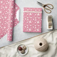 Valentine's Day Pink Hearts Wrapping Paper