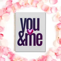Personalized You & Me Glitter Wedding Planner