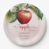 Apple of Our Eye Fall Girl Baby Shower Paper Plates