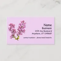 Bus. Card - Lilacs