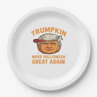 Halloween Trumpkin – Spooky Parody Quote for Hallo Paper Plates