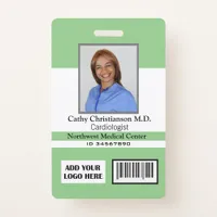 Doctor Name Photo Logo Badge Scanner Code