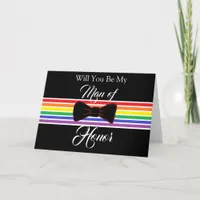 Man of Honor Proposal Wedding Party Card