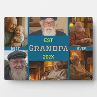 Best Grandpa Ever Photo Collage Plaque