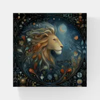 Leo Lion Zodiac Astrology Celestial Birthday Paperweight