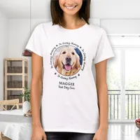 Personalized Dog Memorial Loving Memory Pet Photo T-Shirt
