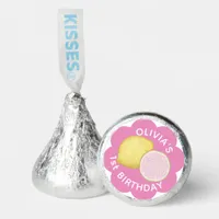Pink Lemon Birthday Party Kisses Stickers Hershey®'s Kisses®