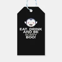 Eat Drink Scary Boo Halloween Design Creative Casu Gift Tags