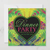 Tropical Summer Love Dinner Party Invitations