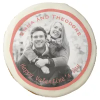 Custom Photo Valentine's Day Elegant Romantic Sugar Cookie