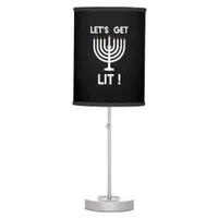 Happy Hanukkah Tis The Season Get Table Lamp
