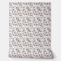 Lavender Grace Mini - Purple, Beige Wallpaper
