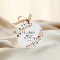 Baby Shower Floral Favor Tags