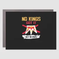 No King Patriotic Freedom No Kings In America Crea Car Magnet