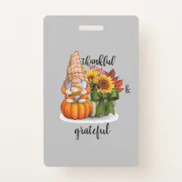 Thankful & grateful  badge