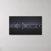 Boston at Night Canvas Print