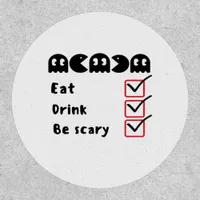 Eat Drink Be Scary Minimal Clean Patch