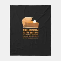 Funny  Tshirt Pumpkin Pie Thanksgiving Fall Fleece Blanket