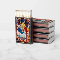 Fire breathing dragon Gold And Red Matchboxes