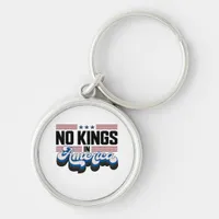 No Kings In America USA Retro Classic Keychain