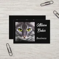 Wonderful cat portrait  business card