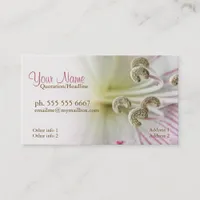 Lillium Flower Macro Business Cards