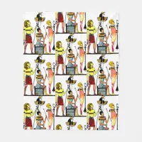 Ancient Egypt Pharaohs Lavish Ormamentation Fleece Blanket