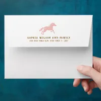 Rodeo Birthday Horse Invitation Envelope – Western