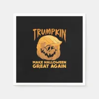 Trumpkin Make Halloween Great Again Funny Politica Napkins