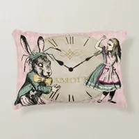 Alice and the Rabbit Accent Pillow