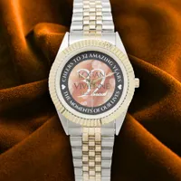 Elegant 32nd Bronze Wedding Anniversary Watch