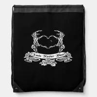 Skeleton Hand Design  Drawstring Bag