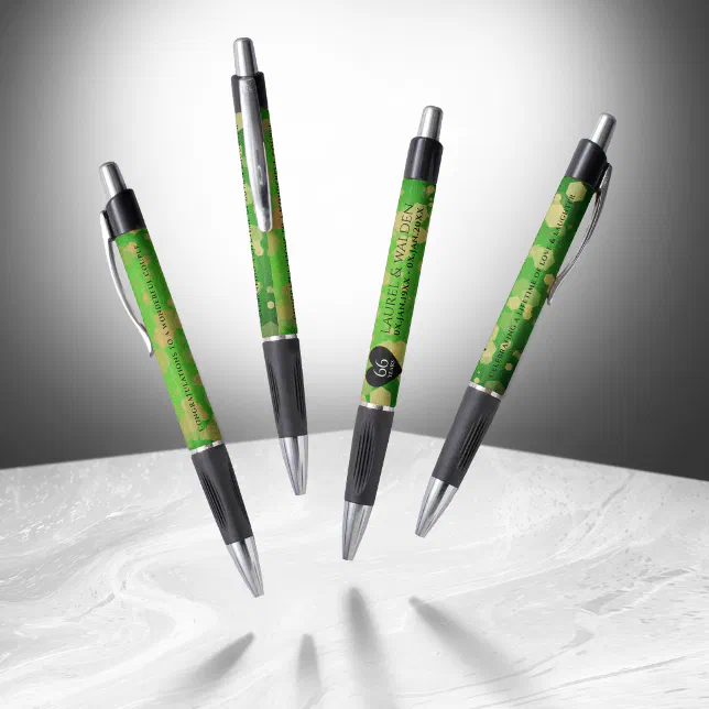 Elegant 66th Titanite Wedding Anniversary Pen