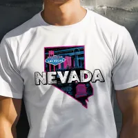 Retro Travel Iconic Nevada Graphic T-Shirt