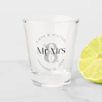 Decorative Modern Wedding Mr & Mrs ID887 Shot Glass