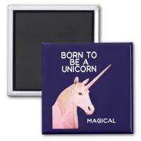 Born to Be a Unicorn Statue Head and Magical Magnet