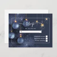 Christmas Wedding RSVP Card
