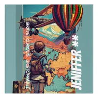 Adventure Girl, Personalized Travel Theme Acrylic Print