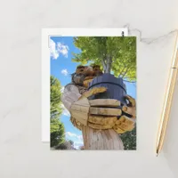 A Surreal Troll Holds Up a Tree  Postcard