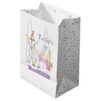 Cute Goat Farm Animal Pastel 4th Birthday Bag