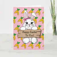 Personalized Happy Easter and Deviled Eggs Recipe Card