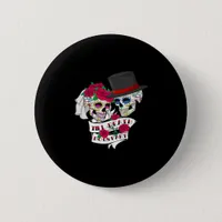 Till Death Do Us Part Skull Button