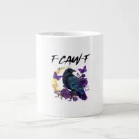 Crow F-Caw-F Funny Bird F-Caw-F Moon Gothic Adult Giant Coffee Mug