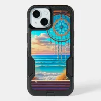 Pretty Beachy Dreamcatcher on Window  iPhone 15 Case