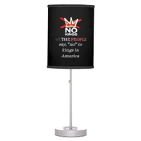 No Kings We the People Freedom Classic Style Table Lamp